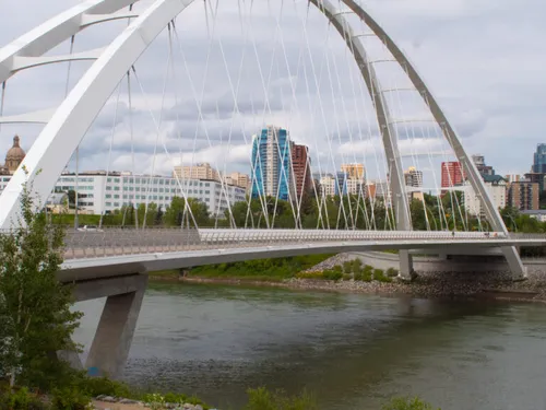 Edmonton skyline with bridge